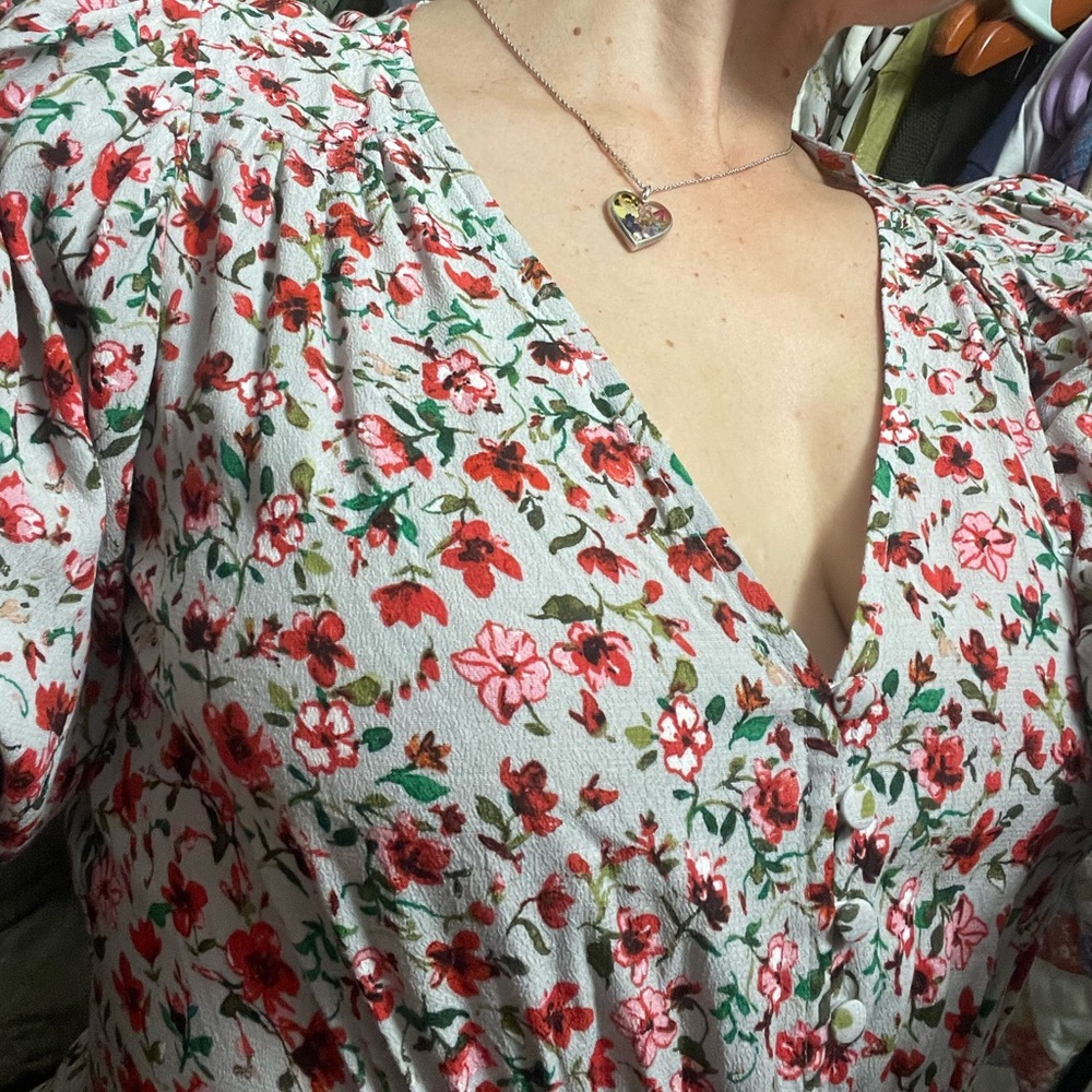 Cherry blossom dress long  summer dress